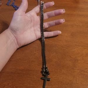 Womens unique magnetic cross necklace